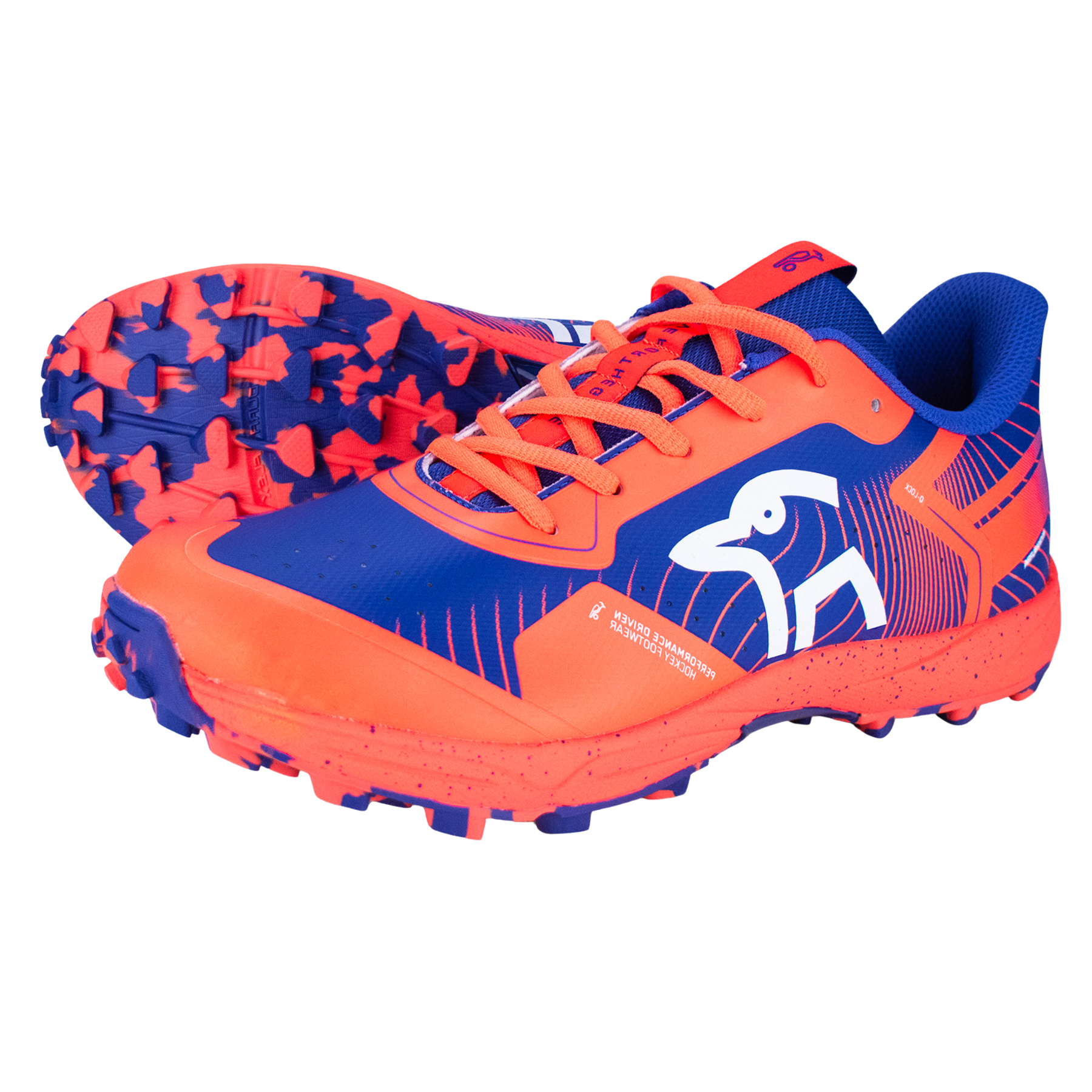 Kookaburra Verve Hockey Shoes: Deep Blue Coral