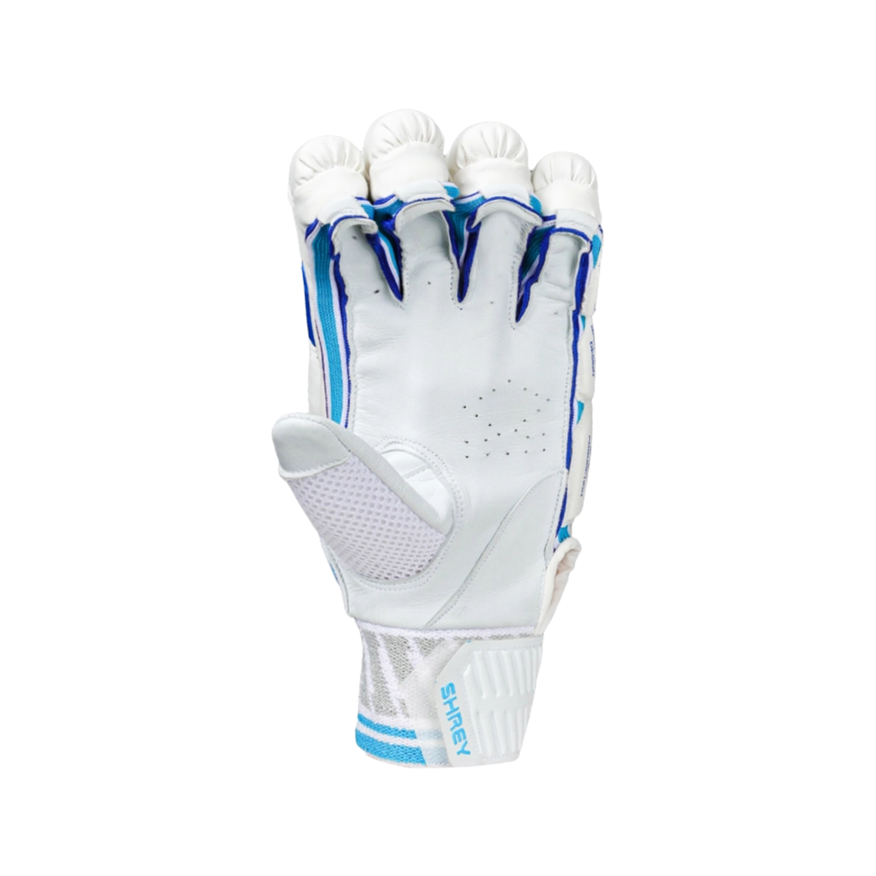 Shrey Chroma Cricket Batting Gloves: Royal Blue/White