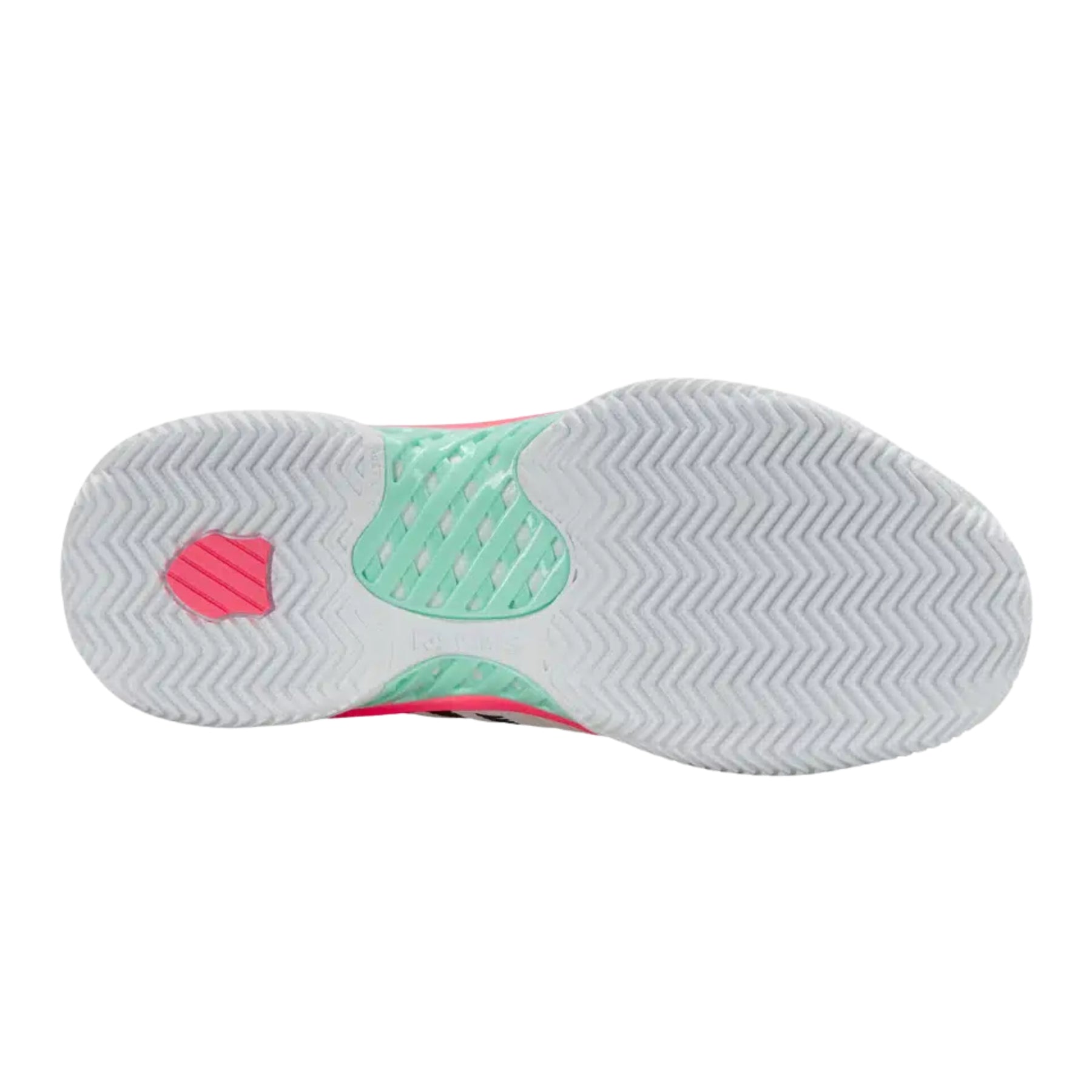 K Swiss Express Light 3 Clay Womens Tennis Shoes: White/Mint/Pastel Pink