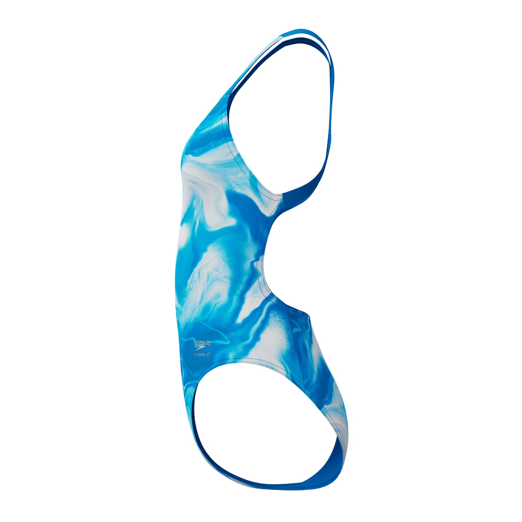 Speedo Women's Printed Powerback Swimsuit: Blue