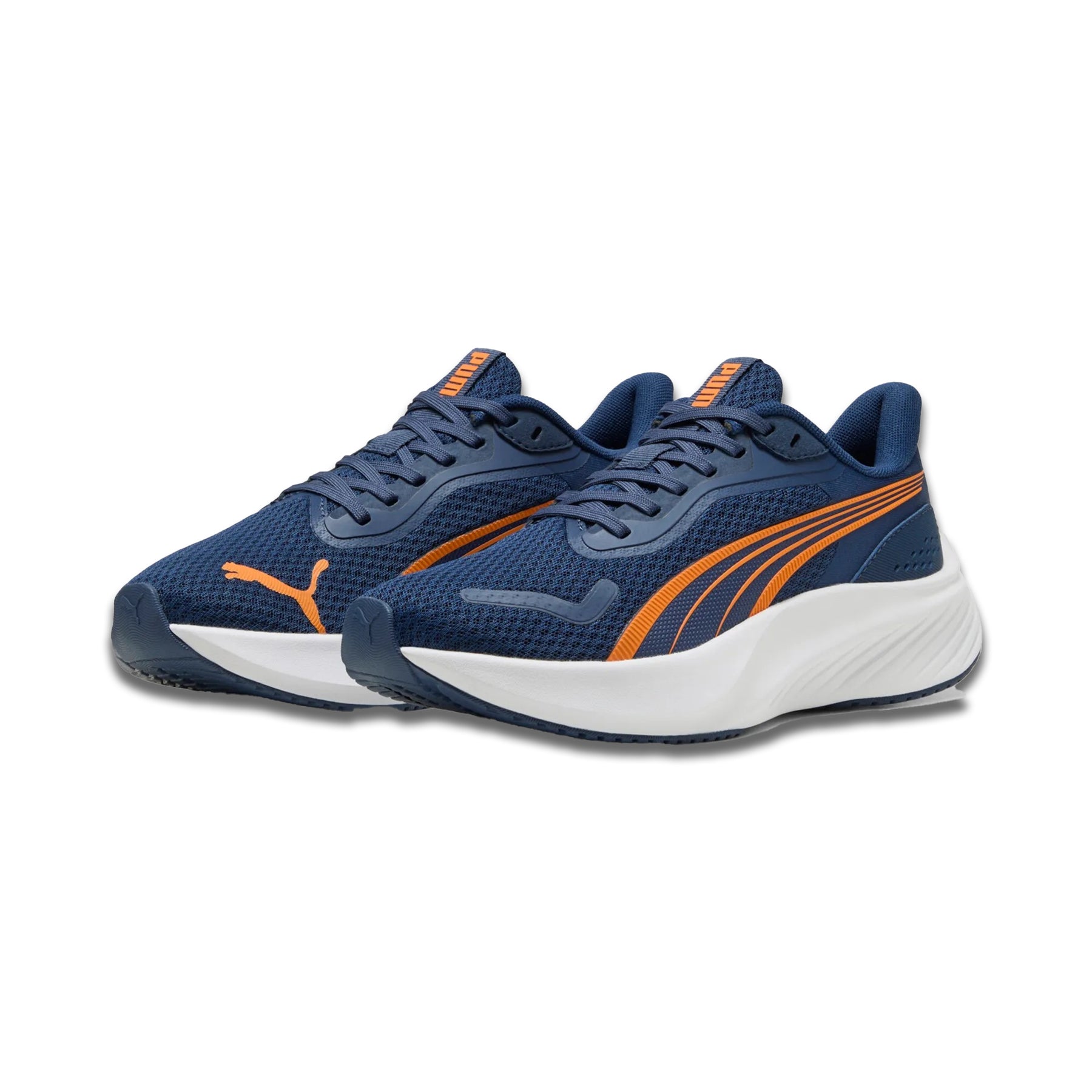 Puma Pounce Lite Junior Running Shoes: Persian Blue/Orange/Puma White