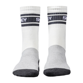 Shrey Elite Double Layer Socks (Pack of Two): Grey/White