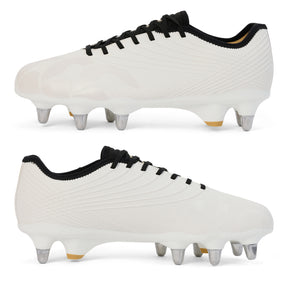 Canterbury Stampede Groundbreak Pro Soft Ground Rugby Boots: White