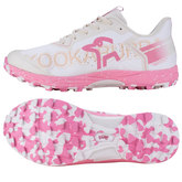 Kookaburra Aurora Hockey Shoes: Bone Salmon Pink