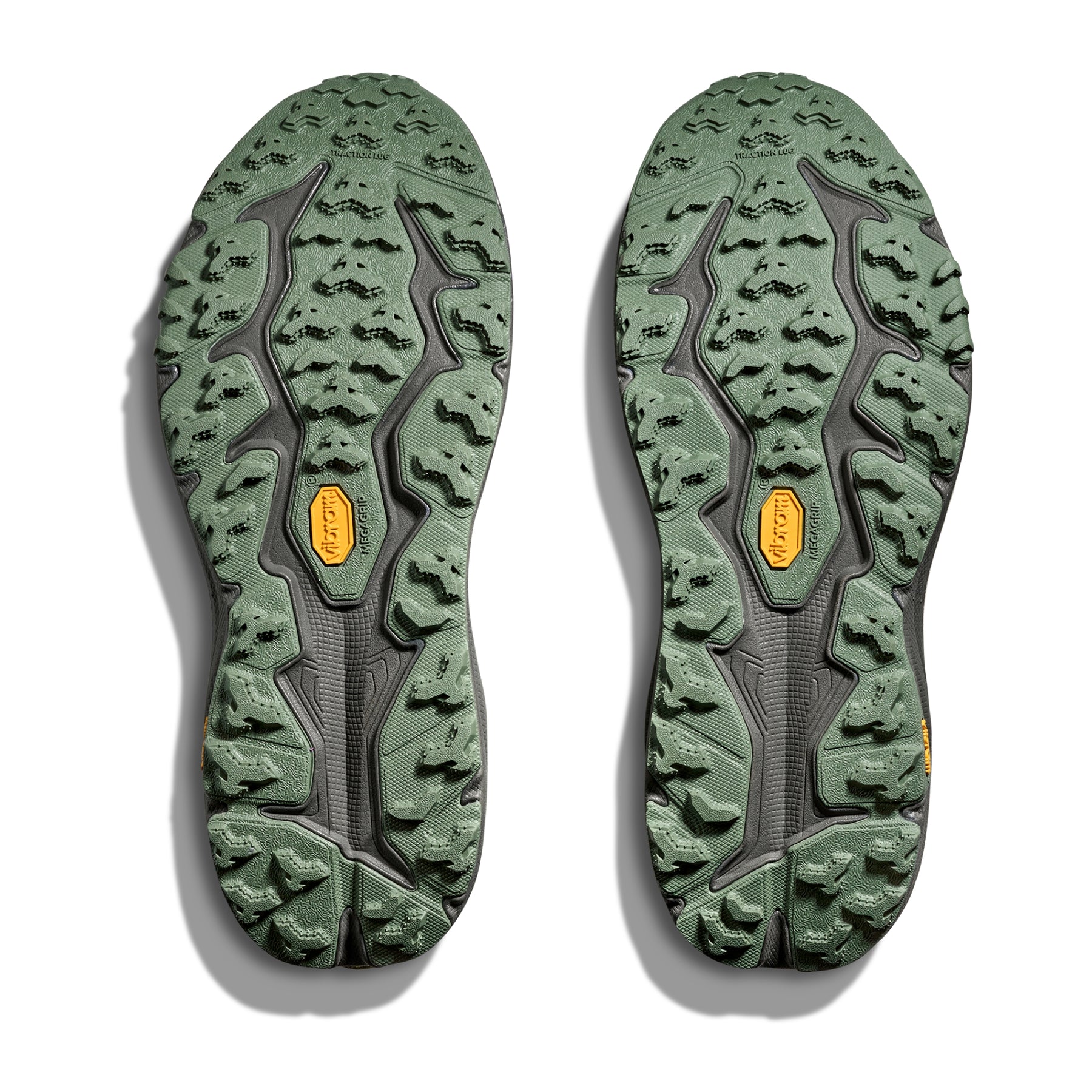 Hoka Speedgoat 6 Men's Wide Running Shoes: Fern/Asphalt Grey