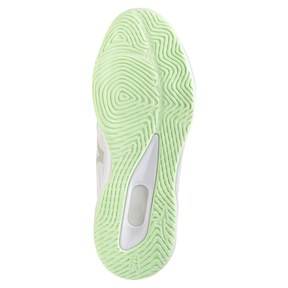Mizuno Wave Luminous Elite Netball Shoes: White/Aqua Grey/Ambrosia