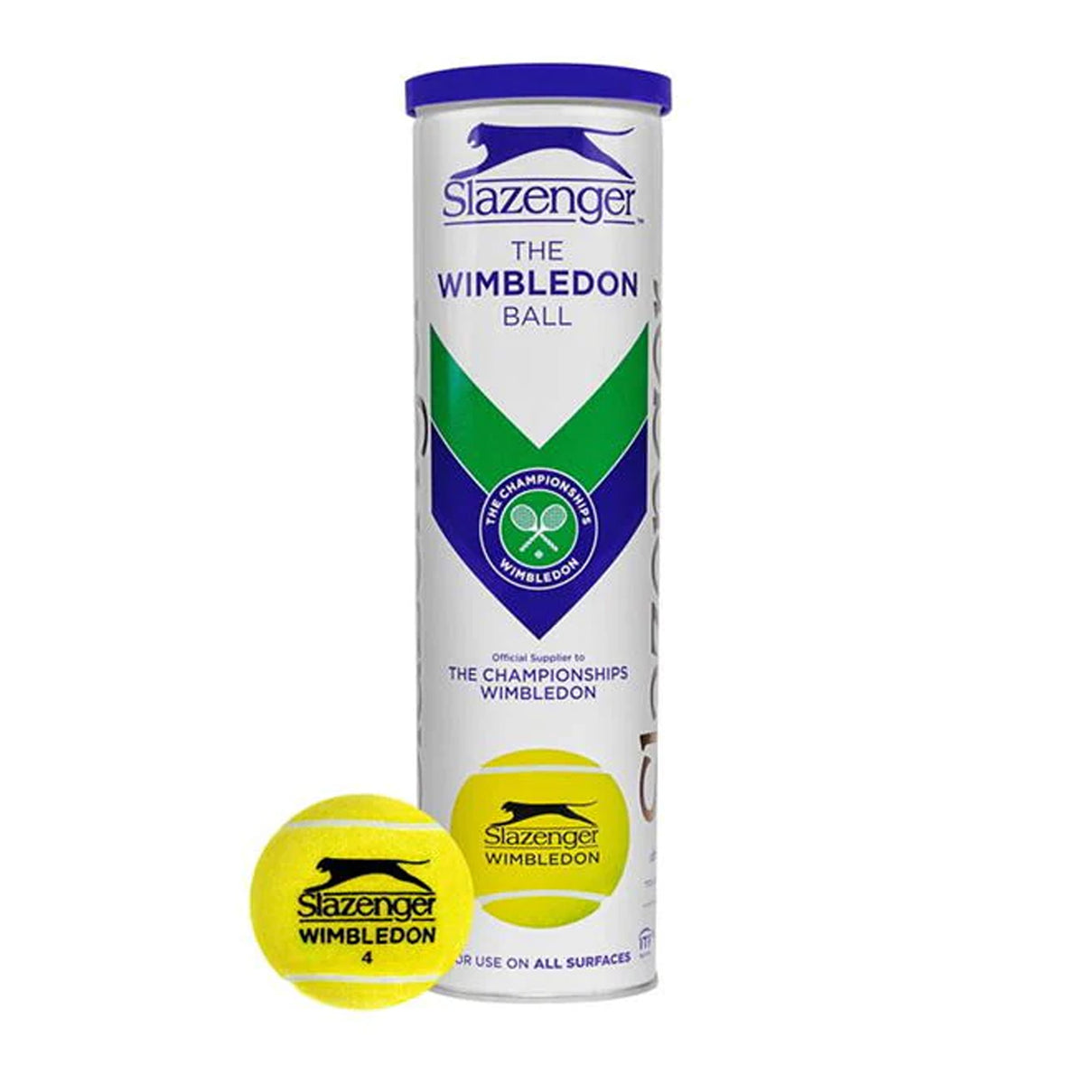 Slazenger Wimbledon Tennis Balls - 2 x 4 Ball Can