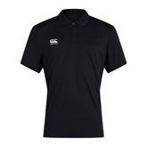 Canterbury Mens Polo Shirt Club Dry: Black