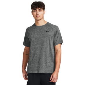 Under Armour Men's Tech Textured Short Sleeve Tee: Castlerock/Black