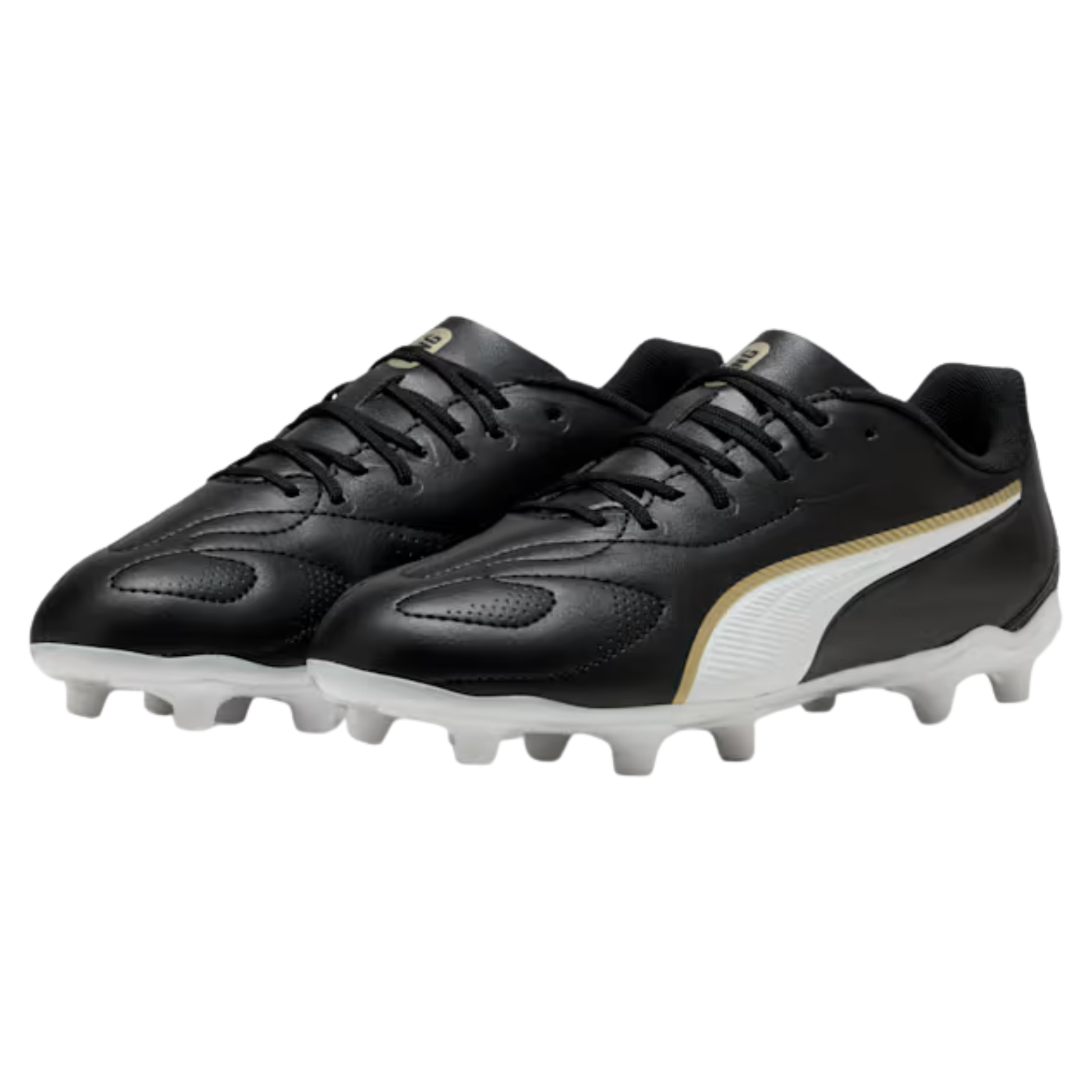 Puma King 20 Play FG Football Boots: Black/White