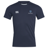 Davenies Men's Club Dry Tee: Navy