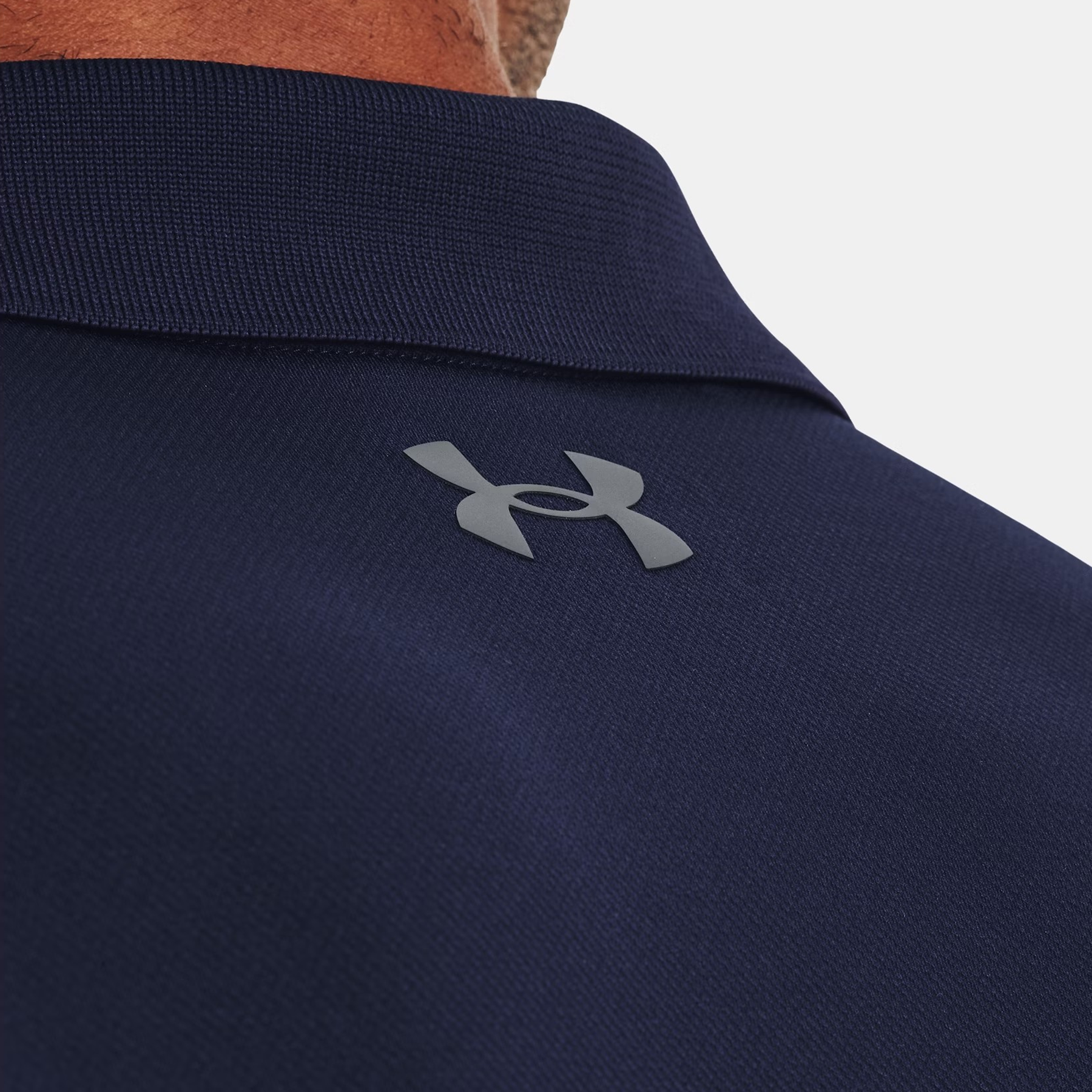 Under Armour Matchplay Printed Polo: Midnight Navy/Pitch Grey - M