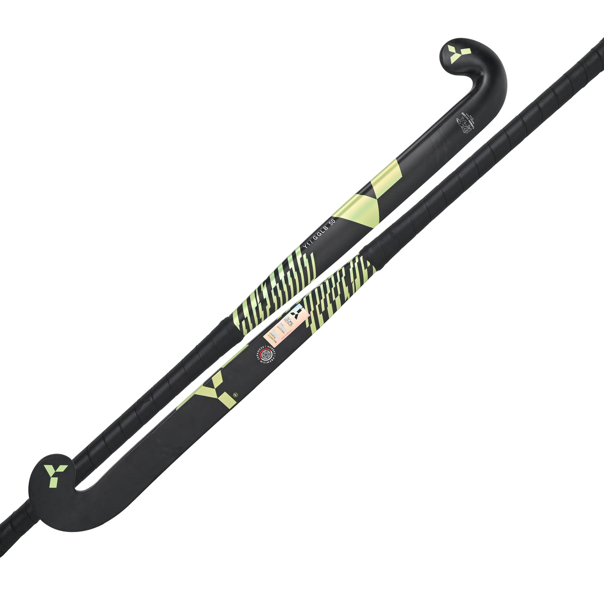 Y1 GLG 50 Natural Carbon Hockey Stick: Green