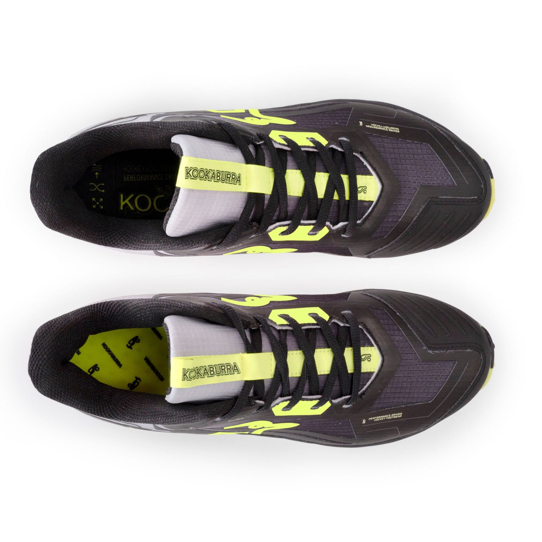 Kookaburra Rogue Hockey Shoes 25/2026: Black/Yellow