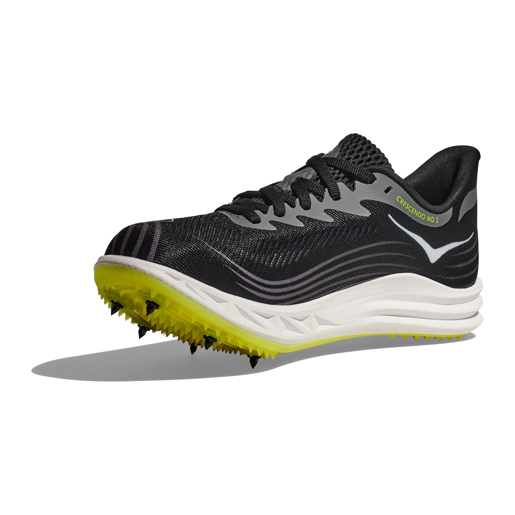 Hoka Crescendo MD 2 Running Shoes: Black/White
