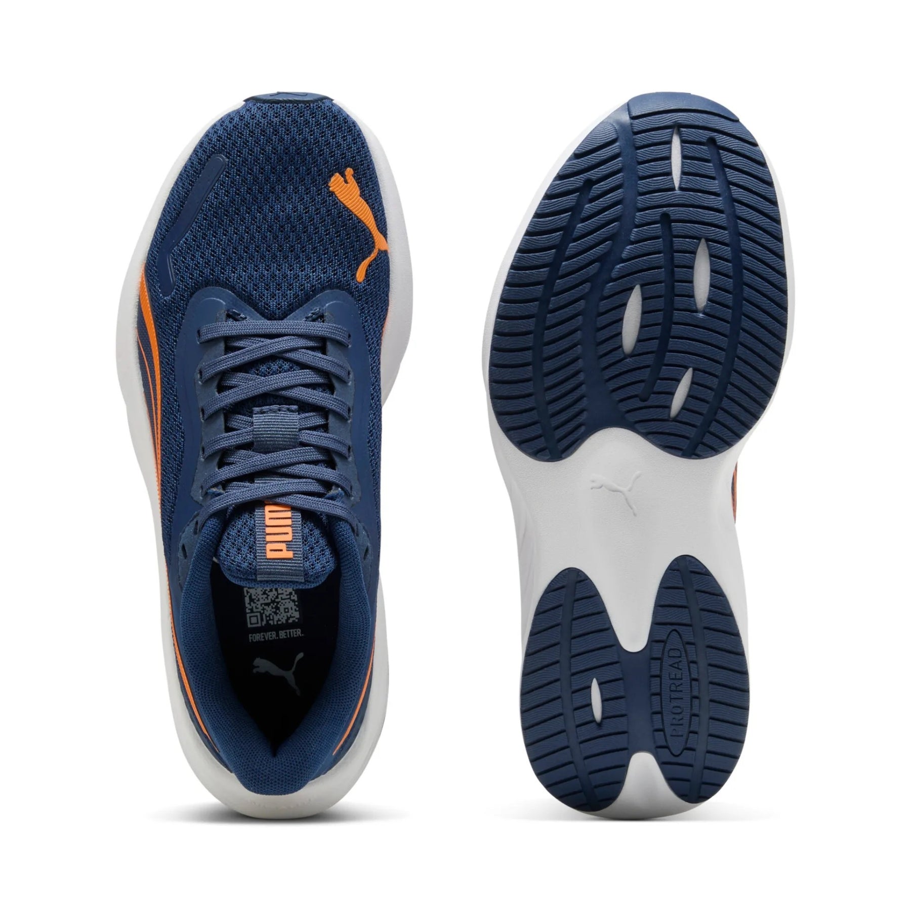 Puma Pounce Lite Junior Running Shoes: Persian Blue/Orange/Puma White