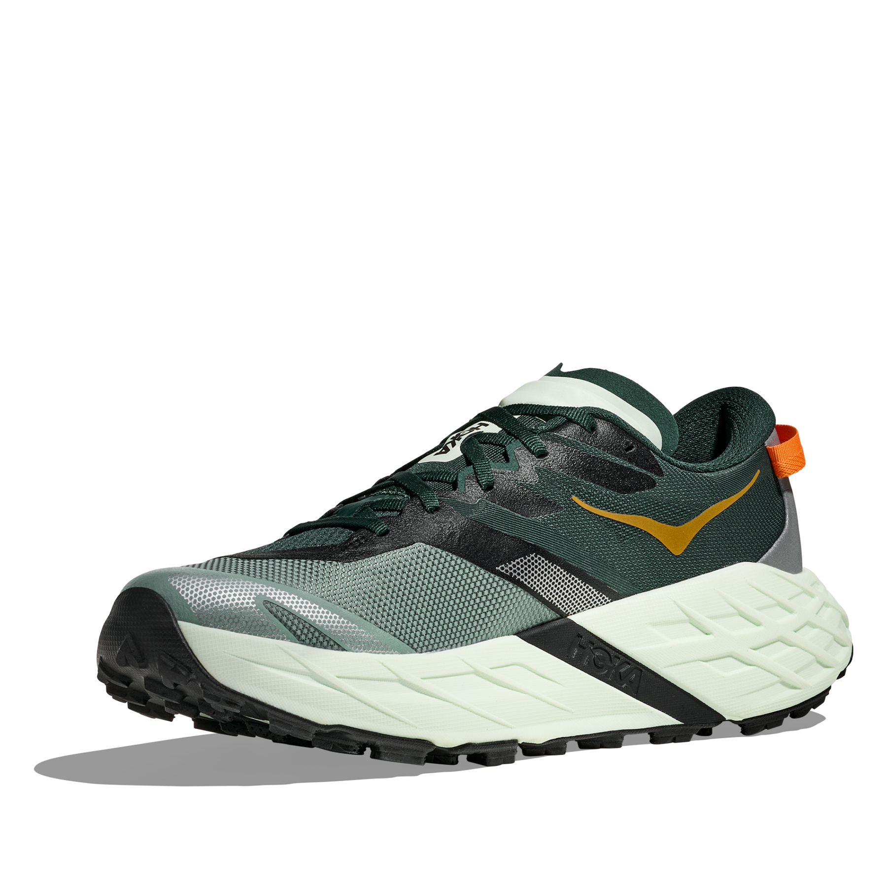 Hoka Speedgoat 7 Men's Running Shoes: Bay Leaf/Sea Glass