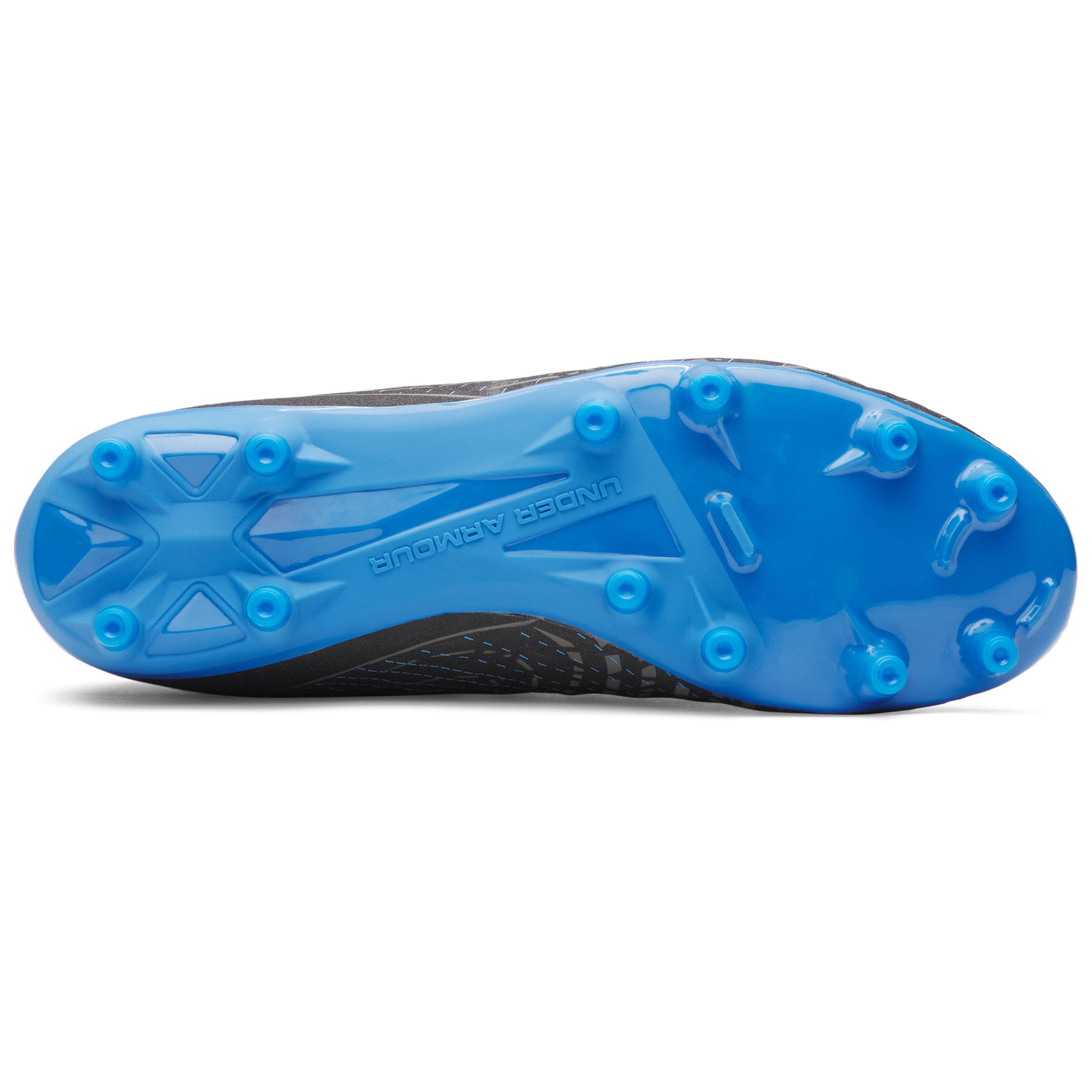 Under Armour Magnetico Select 5 FG Football Shoes: Black/Castlerock/Blue