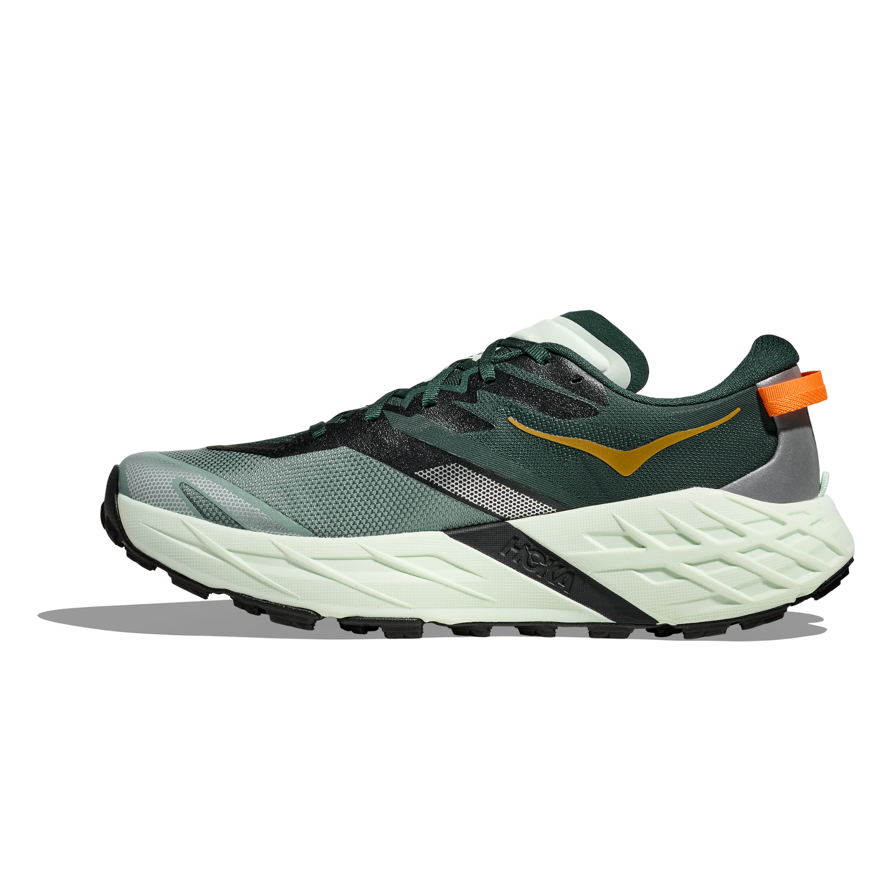 Hoka Speedgoat 7 Men's Running Shoes: Bay Leaf/Sea Glass