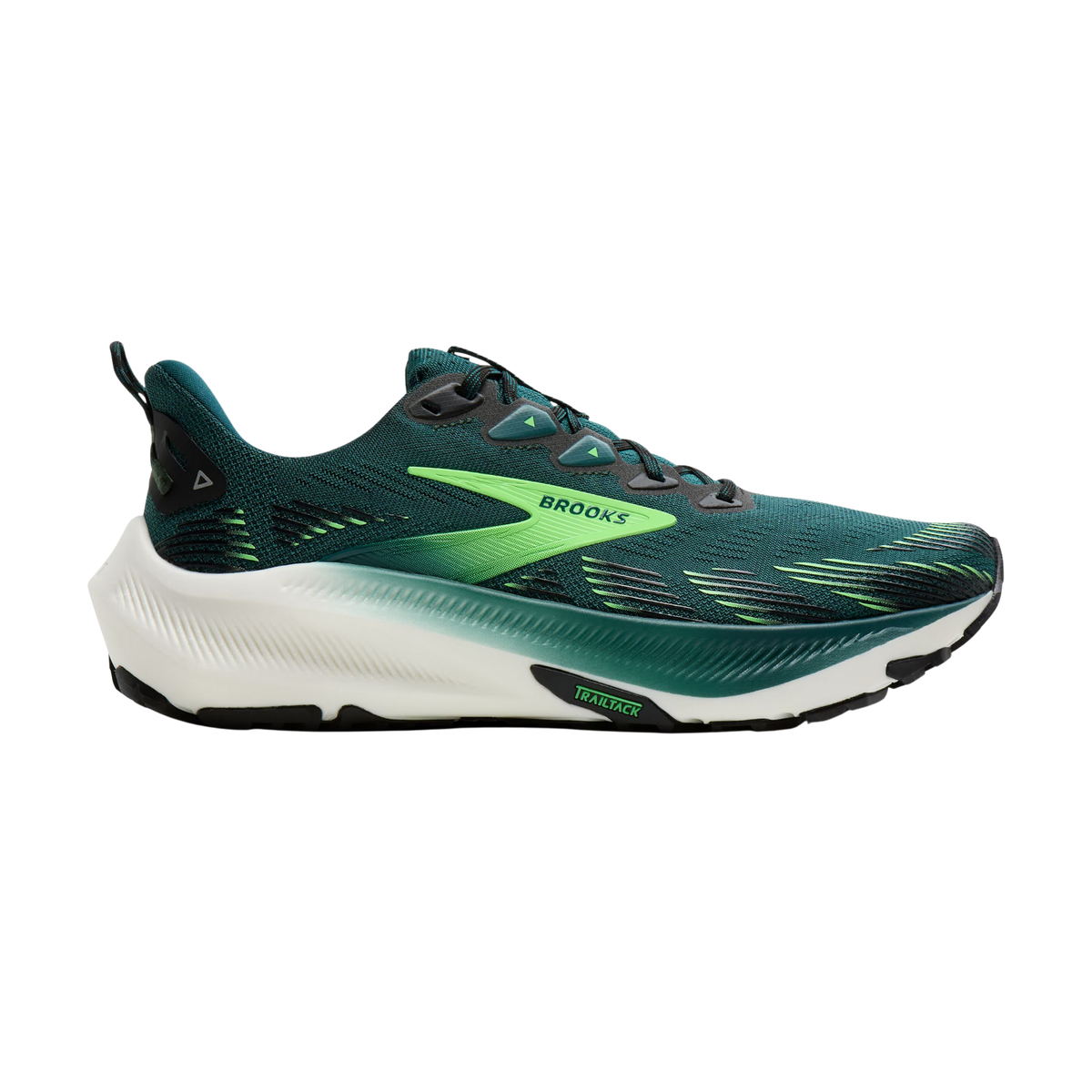 Brooks Ghost Mens Trail Running Shoes: Atlantic Deep/Black/Green