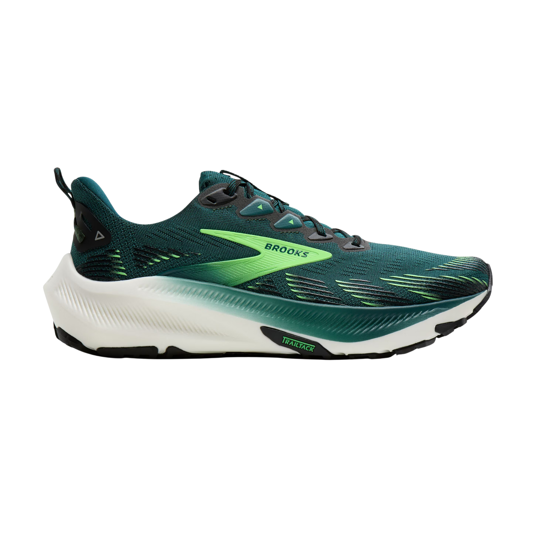 Brooks Ghost Mens Trail Running Shoes: Atlantic Deep/Black/Green