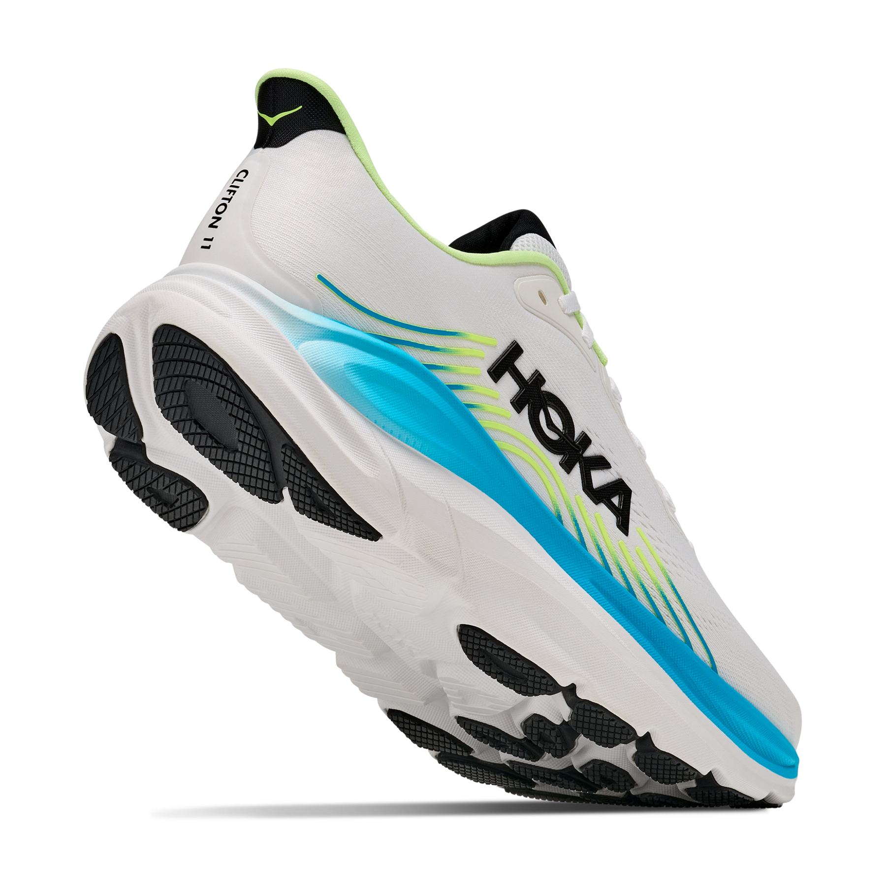Hoka Clifton 11 Men's Running Shoes: Frost/Black