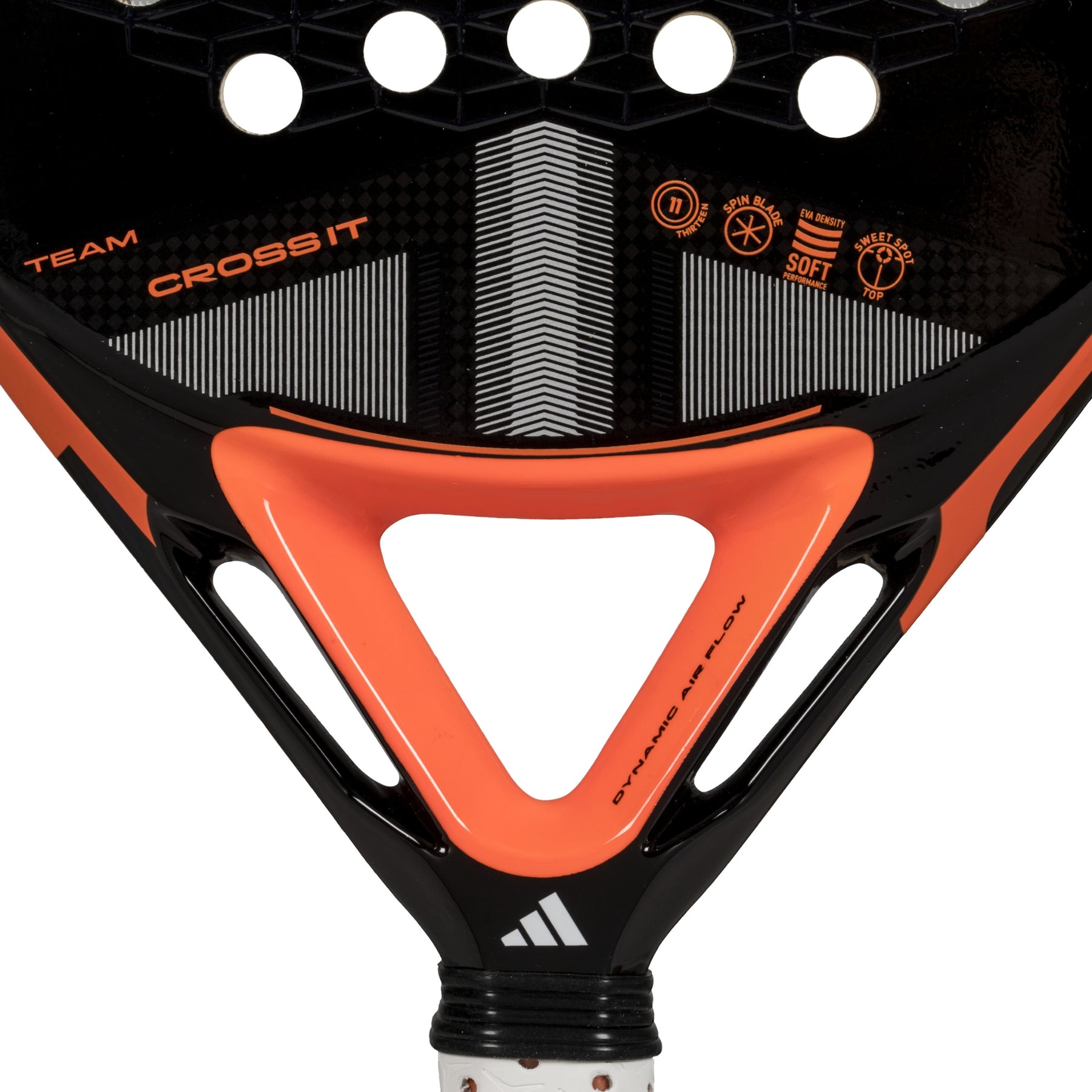 Adidas Cross It Team Padel Racket: Black/Orange