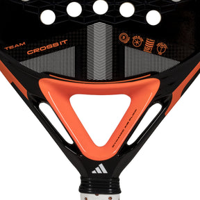 Adidas Cross It Team Padel Racket: Black/Orange