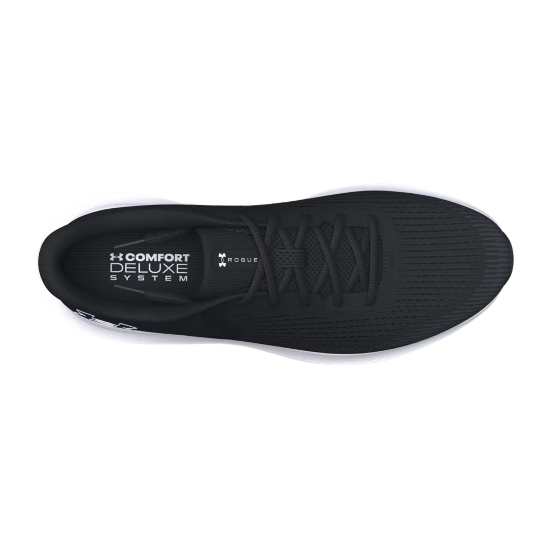 Under Armour Rogue 5 Mens Running Shoes: Black/White