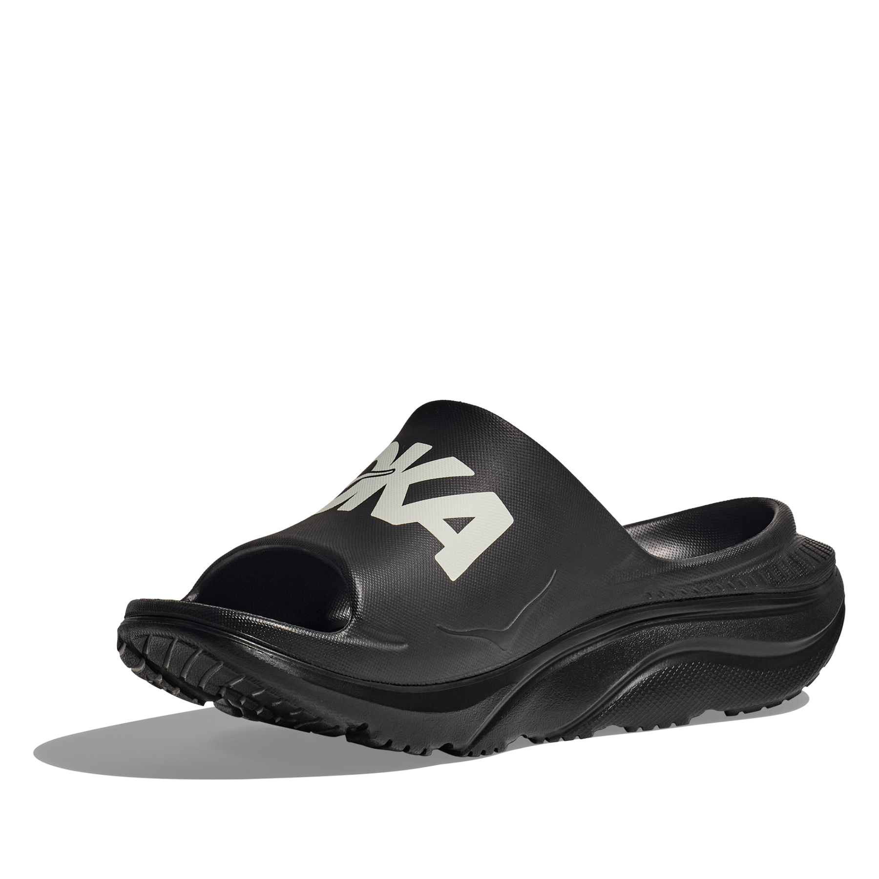 Hoka Ora Athletic Slides: Black/White
