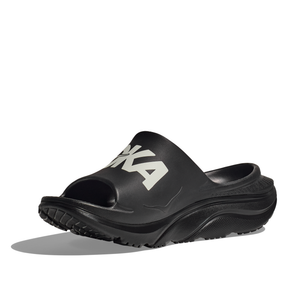 Hoka Ora Athletic Slides: Black/White