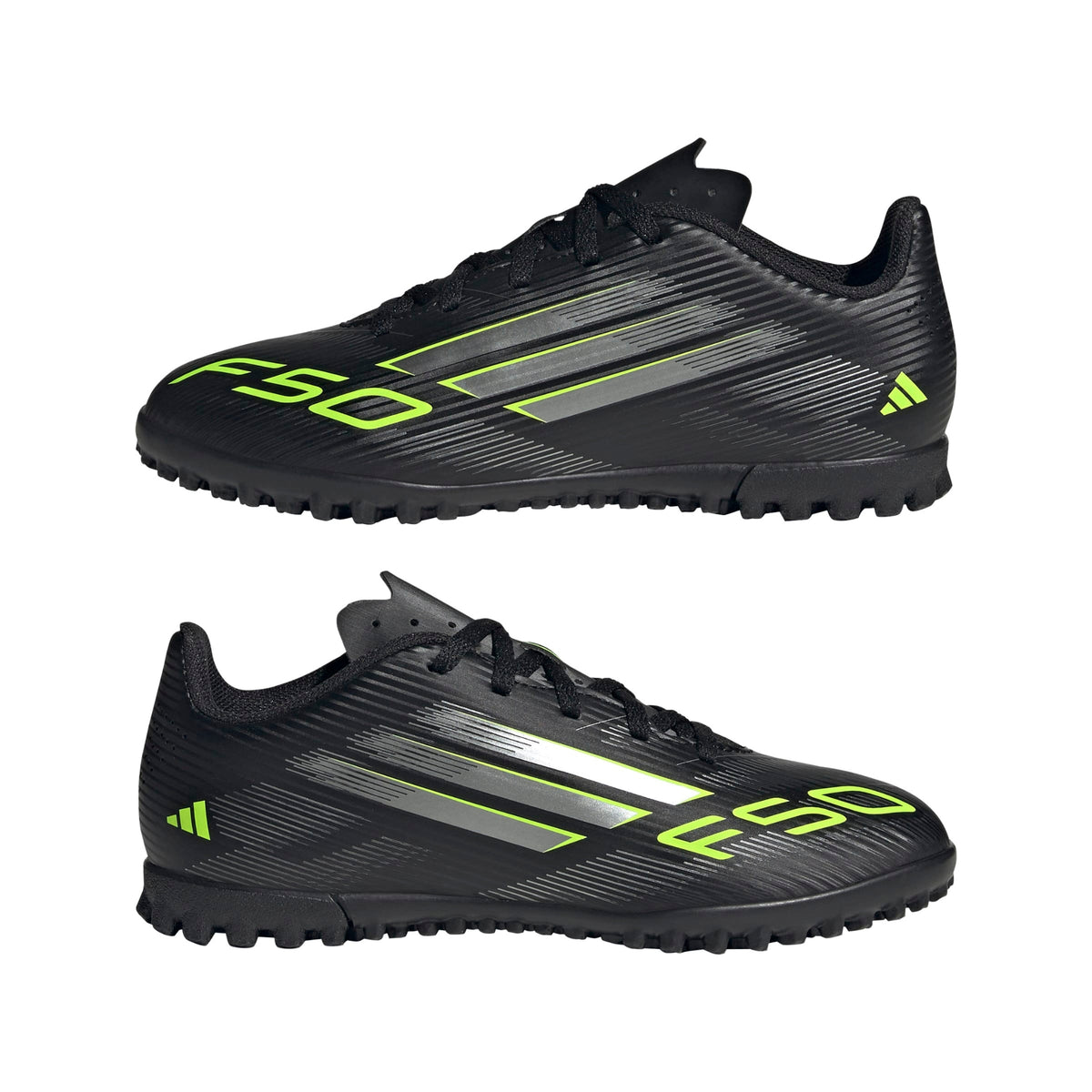 Adidas F50 Club TF Junior Football Boots: Black