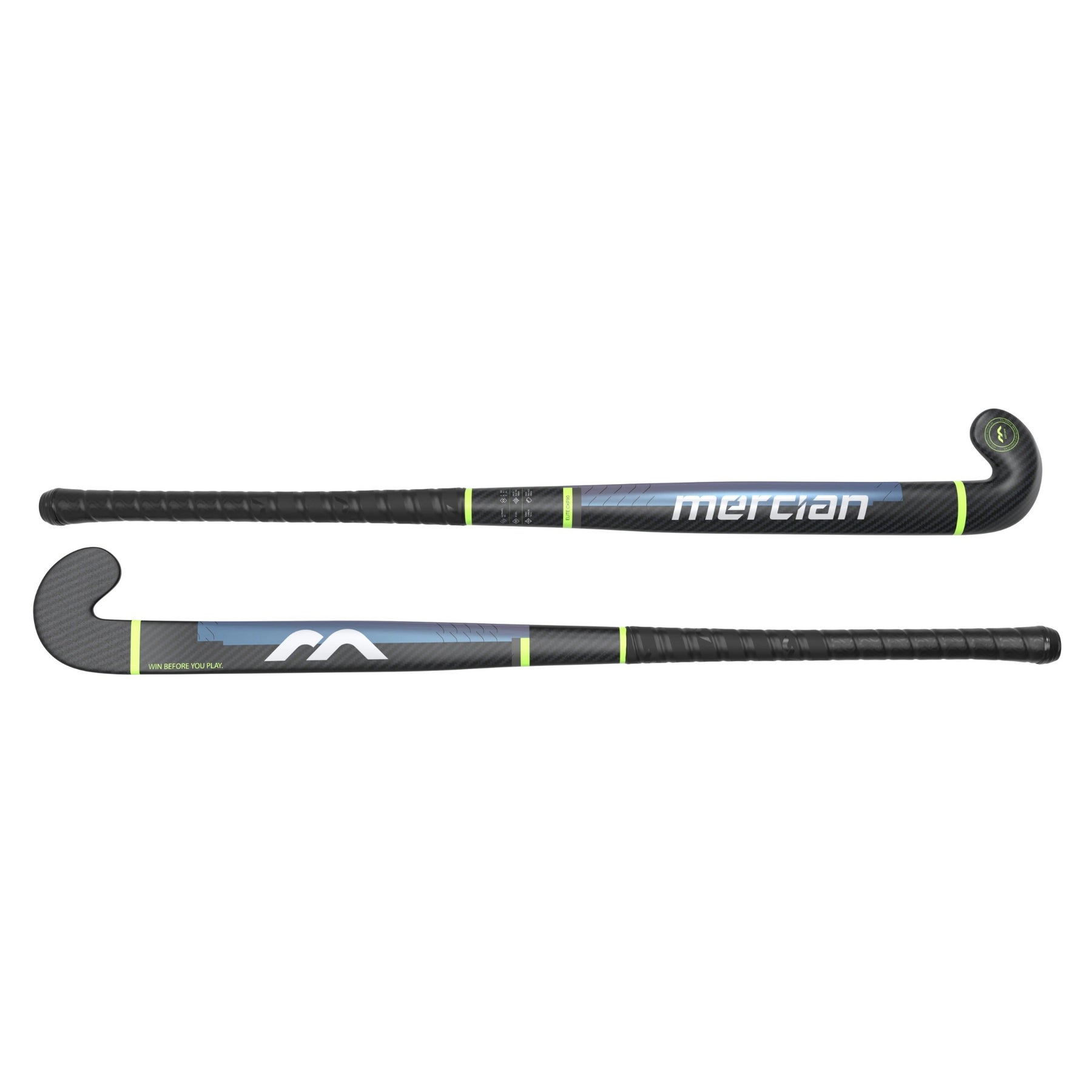 Mercian Elite CKF90 Ultimate Hockey Stick: Carbon/Blue Irridescent