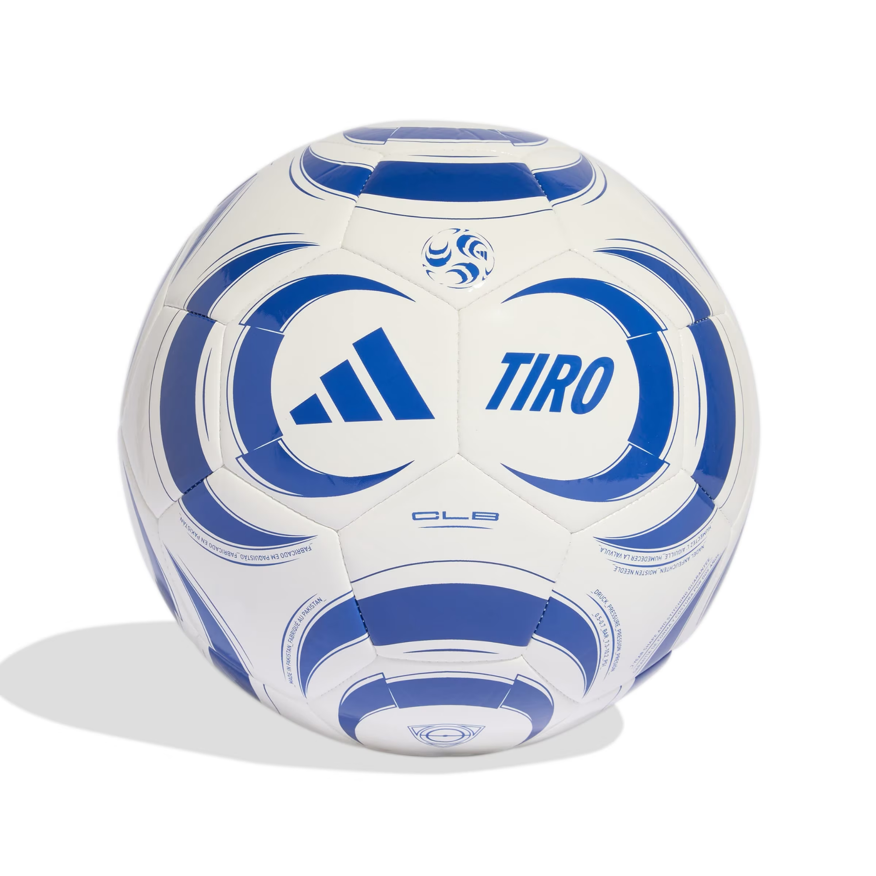 Adidas Tiro Club Football: White/Powder Blue