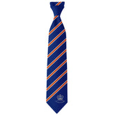 Royal Grammar School Tie Sandringham: Sapphire/Orange
