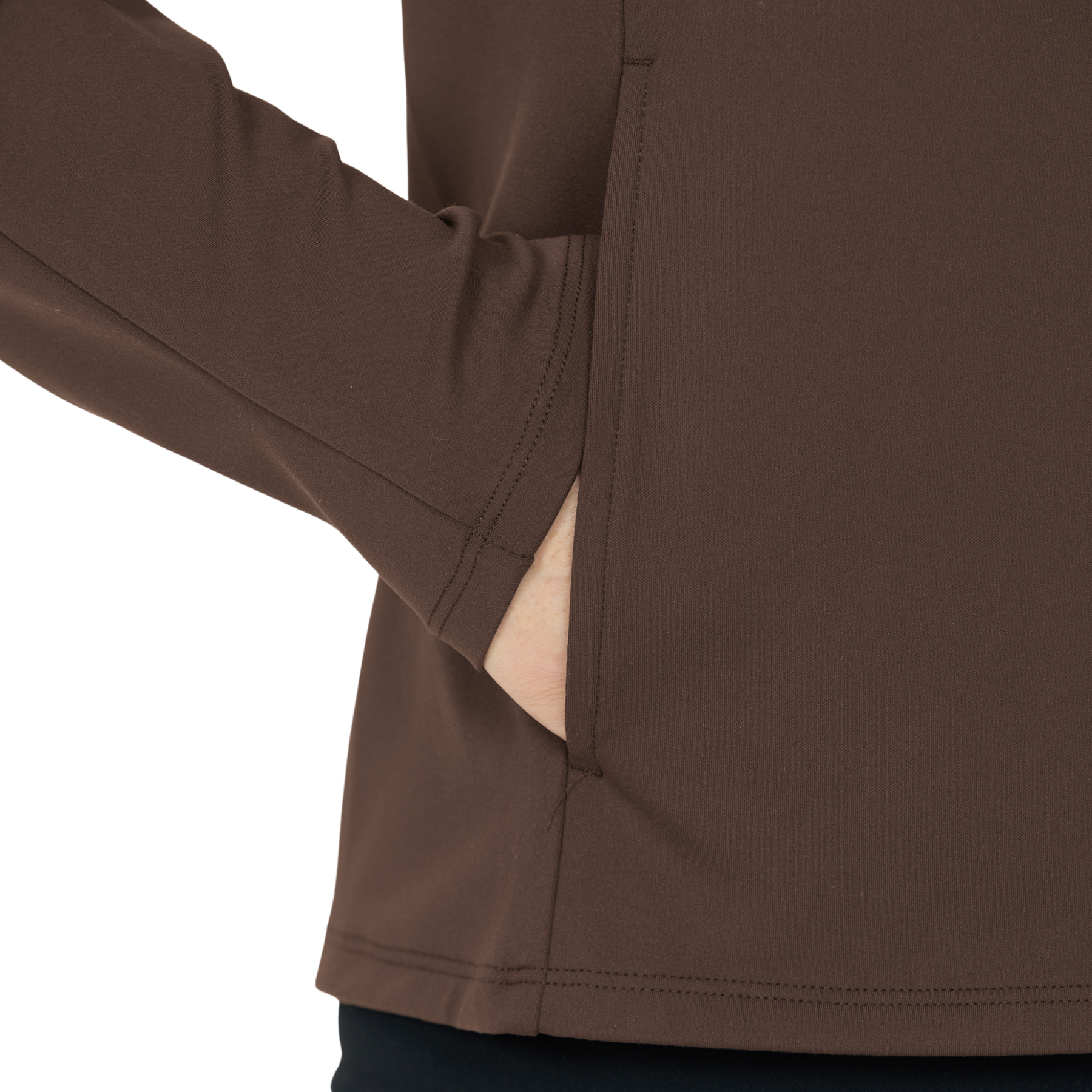 Athlecia Emarri Women's Full Zip Sweatshirt: Chocolate Torte