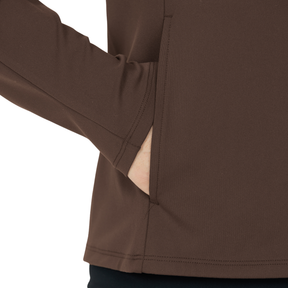 Athlecia Emarri Women's Full Zip Sweatshirt: Chocolate Torte
