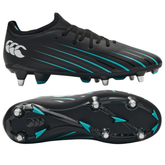 Canterbury Speed Falcon Team SG Rugby Boots: Black/Green