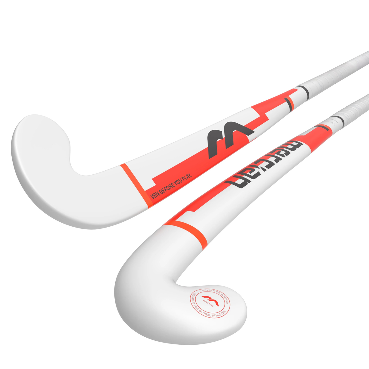 Mercian Genesis FG100 Low Junior Hockey Stick: White/Red