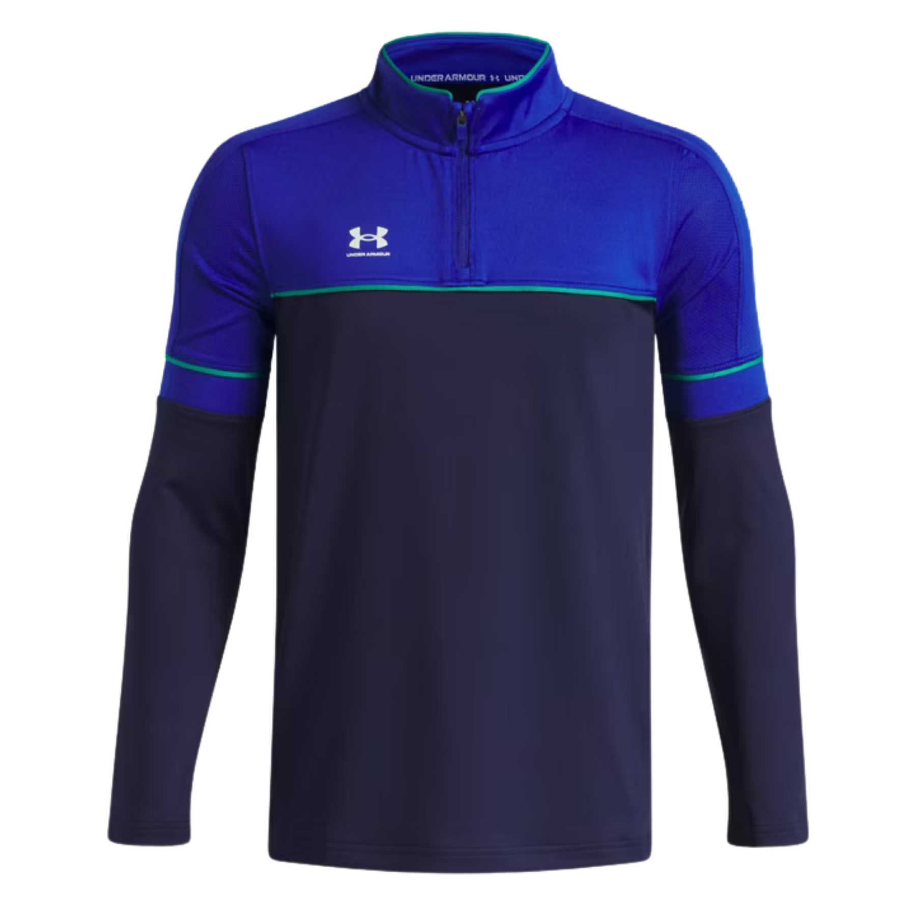 Under Armour Challenger Training Junior Quarter Zip: Midnight Navy/Royal/White