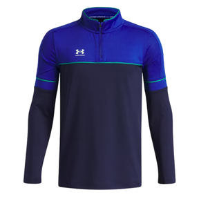 Under Armour Challenger Training Junior Quarter Zip: Midnight Navy/Royal/White