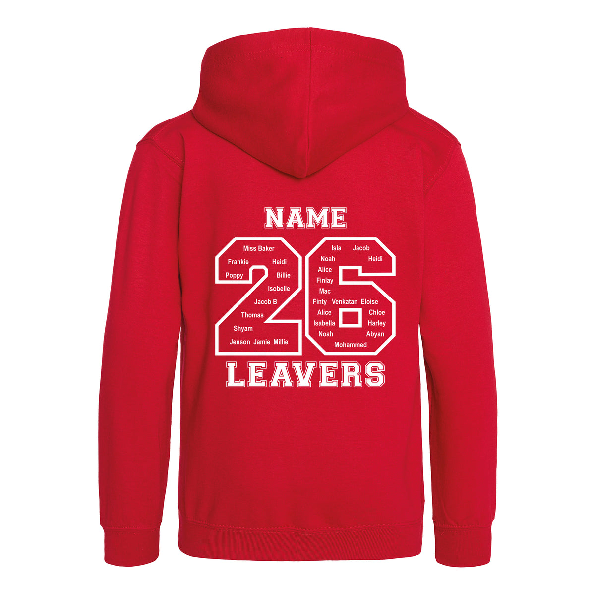 Cedar Park School Leavers Hoodie: Fire Red