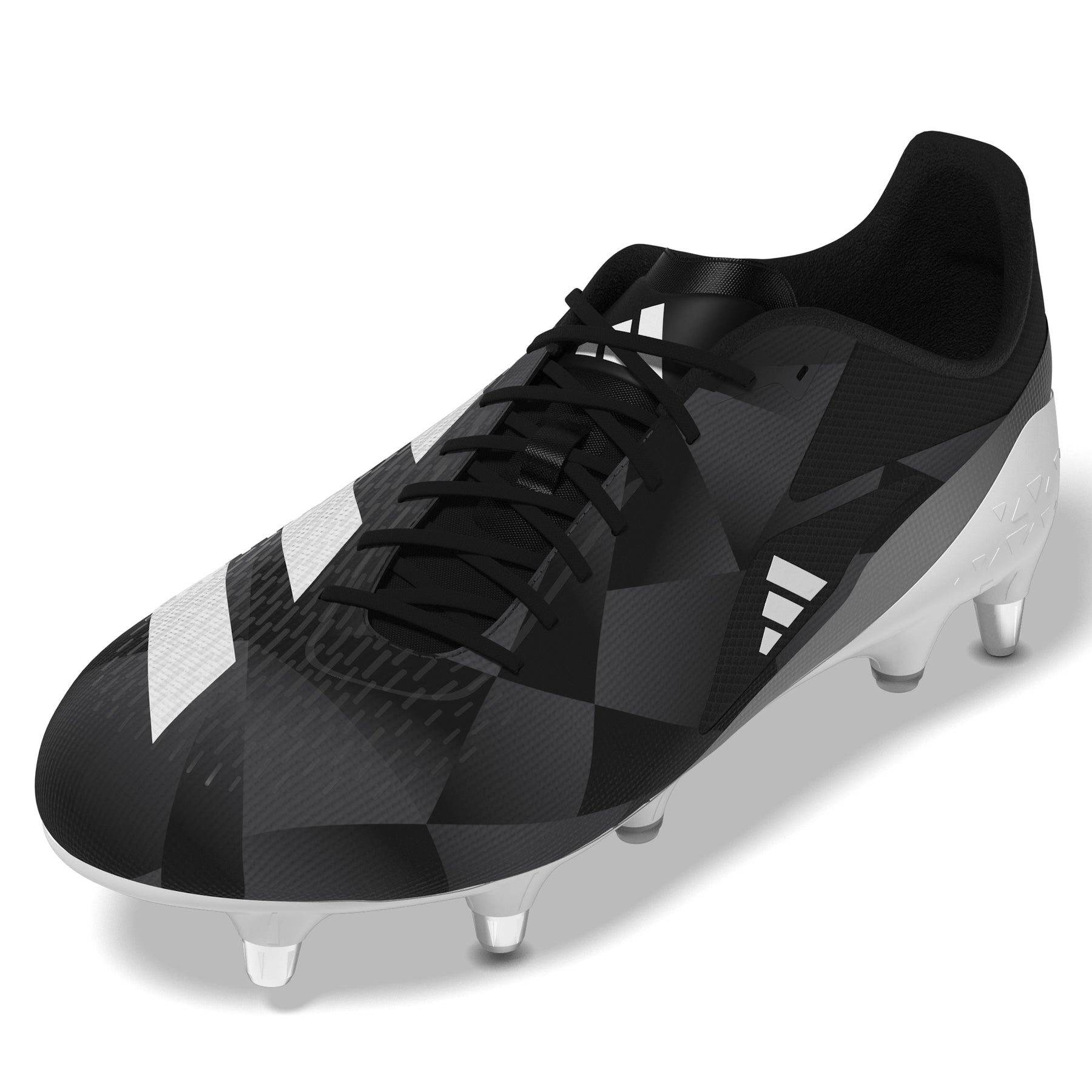 Adidas Adizero RS-15 Ultimate SG Rugby Boots: Black
