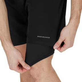 Endurance Kros 2in1 Shorts: Black