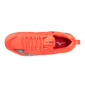 Mizuno Wave Panthera 2 Hockey Shoes: Lava Orange/White/Black