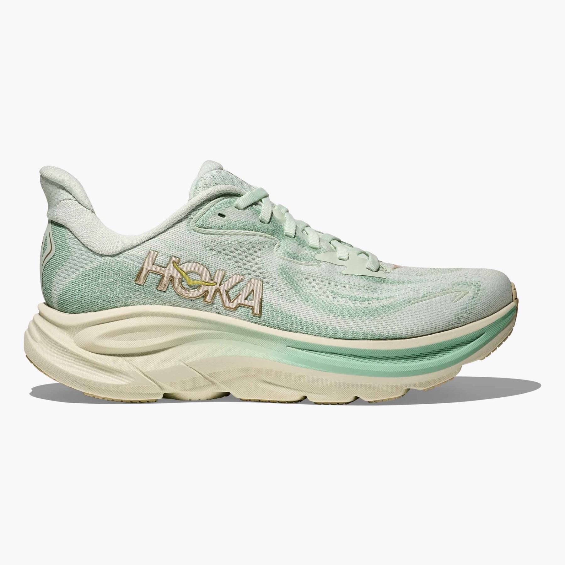 Hoka Clifton 10 Womens Running Shoes: Sea Glass/Jadeite