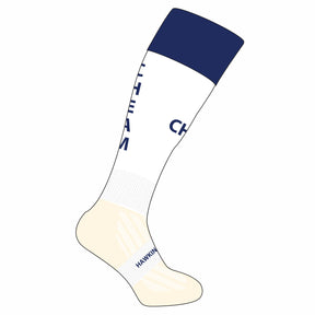 Cheam HC Away Socks: White/Navy