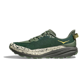 Hoka Speedgoat 6 Men's Wide Running Shoes: Fern/Asphalt Grey