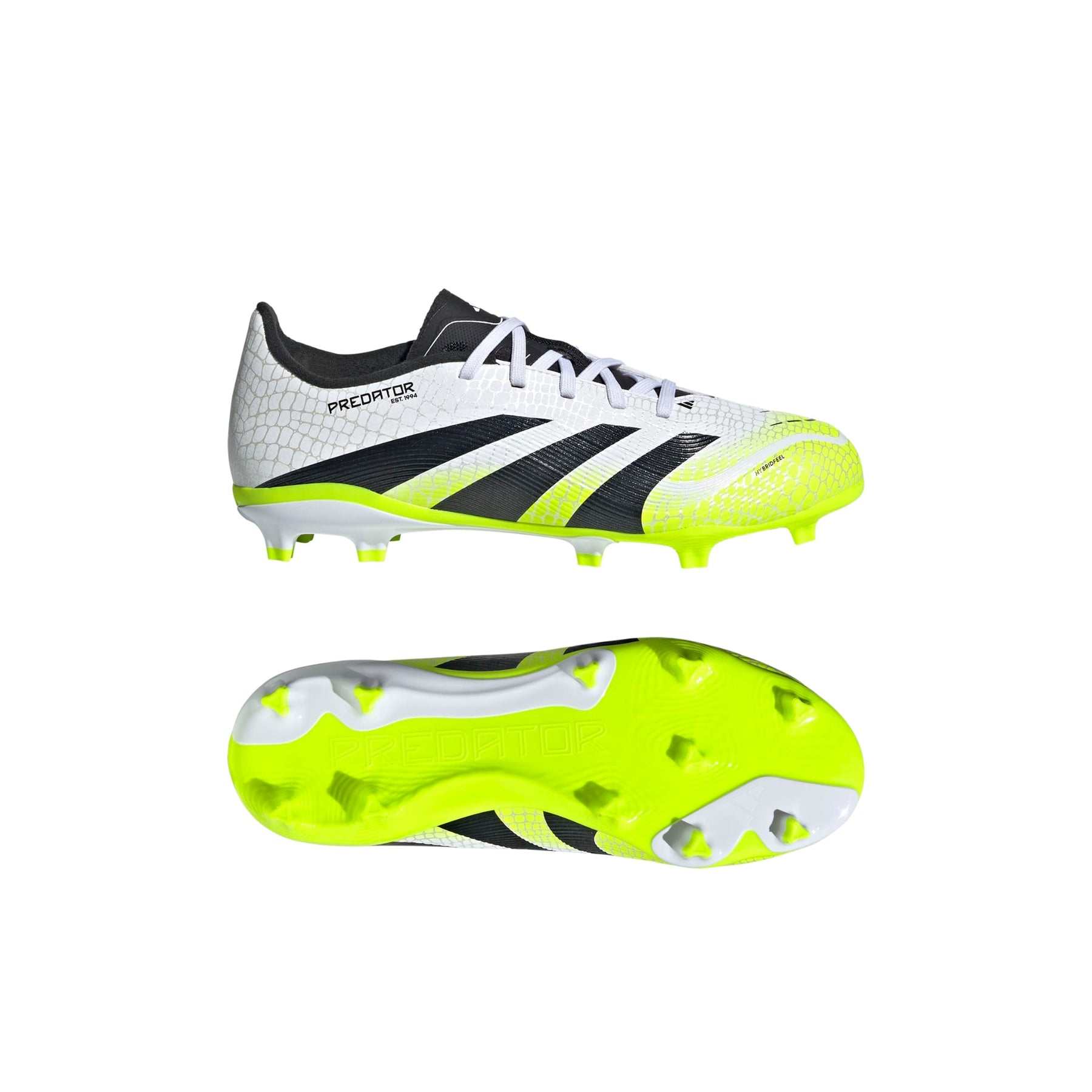 Adidas Predator League FG/MG Junior Football Boots: White