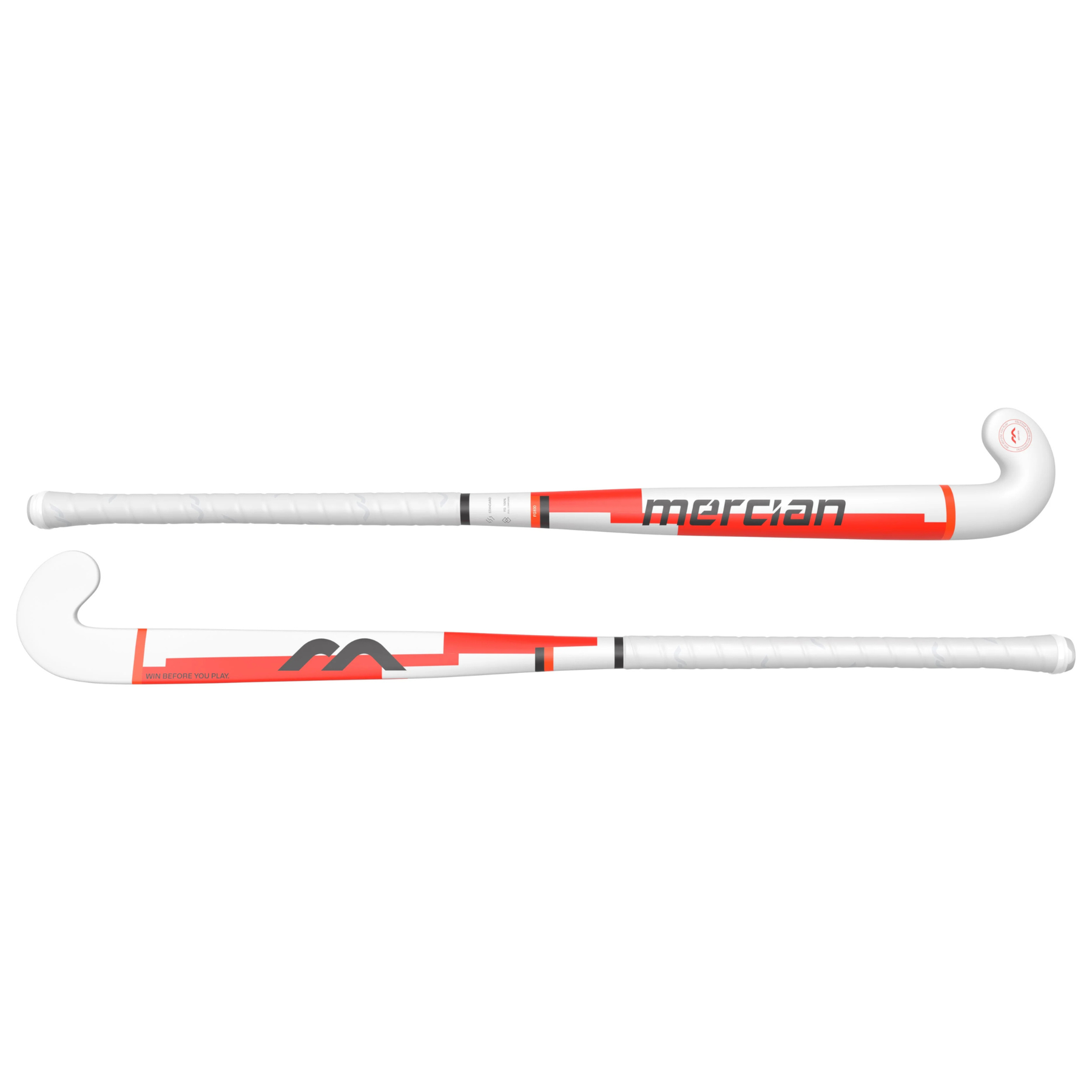 Mercian Genesis FG100 Low Junior Hockey Stick: White/Red